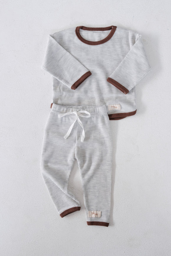 Earth Toned Rib Set – Grey